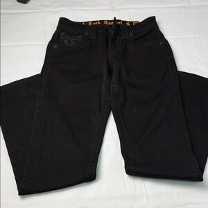 Rock Revival Black Slim Straight Jeans